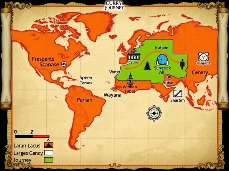 Different regional maps in Curry Quest Journey showcasing India's diversity Curry Quest Journey regional maps