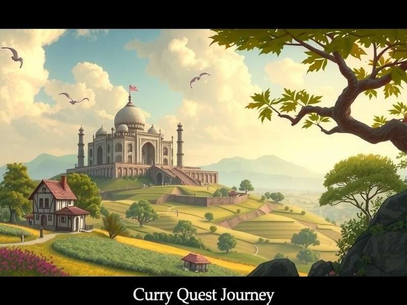 Beautiful Indian landscape in Curry Quest Journey Curry Quest Journey landscape